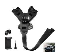 Support casque moto Menton compatible GoPro Hero 13 12 11 10 9 8 7 pour Insta360 X5 X4 X3 Ace Pro pour DJI pour Osmo 360 Action 5 Pro 4/3 pour AKASO fixation antidérapant crochet J réglable