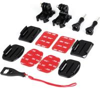 Support Casque Pour Gopro, Fixation 360° Avec Adhésifs 3M Autocollant Pour Caméras D'Action Hero 12/11/10/9/8/7/6/5/4/3[Camera1427]