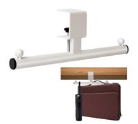 Support Casque, Support de Casque Gaming avec Crochets Des Deux Côtés Dessous de Jeu Sous Bureau Universel Headset Stand Multifonction Porte pour écouteurs, Repose d'Écoute Suspension, Blanc