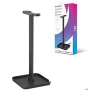 Support casque universel 2 en 1 - ONIVERSE - Universel - Base antidérapante - Emplacement smartphone - Noir