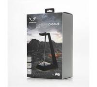 WE Support casque Gamium, universel, LEDs RGB, Hub USB 3x 2.0, câble tressé 1,5 m Noir