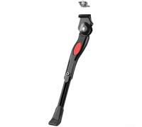 Support central de vélo en alliage d'aluminium, béquille réglable en hauteur avec pied en caoutchouc antidérapant pour un stationnement stable