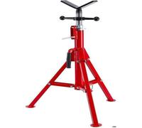 Support Chandelle à Tuyaux ,Chandelle à tuyaux Support de tuyau 2500 lbs avec tête en V pour tuyau,Réglable en Hauteur,71-132cm