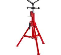 Support Chandelle à Tuyaux,Chandelle à tuyaux,Support de Tuyau à tête en V 2500 lbs,Réglable en Hauteur,71-132cm