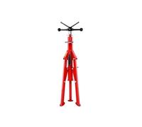 VEVOR Support chandelle à tuyaux 4500 lbs Support de tuyau avec tête en V pour soutenir le tuyau pendant le filetage hauteur réglable jusqu'à 52 pouces / 132cm
