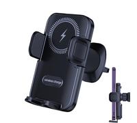 Support chargeur pour téléphone de voiture | Support de charge pour téléphone - Base support 15 W rapide avec automatique 360 degrés pour voyage, maison, travail, passager, siège