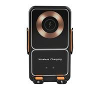 Support Chargeur Voiture sans Fil - Support Téléphone Chargeur À Rotation 360 Degrés - Charge Rapide 15W Détection Automatique Anti-Vibration pour Tableau de Bord Ventilation
