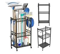 Support chariot mobile pour outils de jardin - MACLEAN - MC-138 - 43x30x79 cm - charge max 20 kg - 35 emplacements