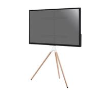 Support chevalet design scandinave pour TV 45''- 65'', blanc/hêtre