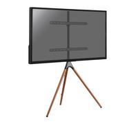 Kimex Support chevalet TV 030-4164 - design scandinave pour TV 45''-65'' Noir/Noyer