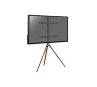 Support chevalet design scandinave pour TV 45''- 65'' noir/noyer