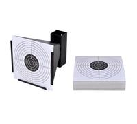 vidaXL Porte Cible récepteur de plombs + 100 cibles en Papier 14 cm Jeu de tir