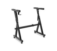 Support Clavier à roulettes - - Noir - design Z - ajustable en hauteur