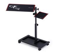 Support clavier et souris - GTPLAYER - Réglable 58-83 cm - Inclinaison indépendante - Roulettes - Acier robuste