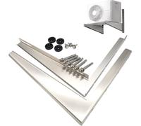 Support Climatiseur Exterieur, Acier Inoxydable Support Mural, Support Mural Climatiseur Exterieur de Porteur 300 Kg pour Climatiseur 2,6 à 8 KW(46x39cm/18x15in)