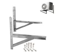 Support Climatiseur Exterieur de 2,6 à 8 KW, Support Mural Climatiseurs Split en Acier Inoxydable, Jusqu'à 450 Kg, Kit D'installation Extérieur(50x50cm/20x20in)