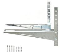 Support Climatiseur Exterieur, en Acier Galvanisé, Supportant 200 Kg, Réglable, Support Mural pour Climatiseur, pour Pompes de Climatisation Split Mini 1-5 P(440x320mm)