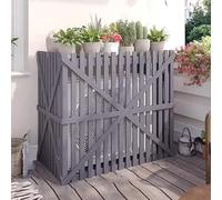 Support Climatiseur Exterieur pour Climatiseur, Cache en Bois Épais, Cache Clim pour Climatiseur, Écran de Confidentialité Extérieur, Support D'affichage Décoratif ( Color : Gray , Size : 105*50*95CM