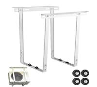Support Climatiseur Exterieur pour Montage Au Plafond Acier Support Mural | Coussins Nonchoc Robustes et Réglables de 40 à 60 Cm, Capacité de Charge 60 Kg pour Balcons D'appartements(65-70cm/26-28in)