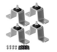 Support Climatiseur Exterieur, Support Clim Sol, Tôle D'acier Inoxydable de 2mm D'épaisseur, Patins Amortisseurs en Caoutchouc(12x4.5x6cm/5x1.8x2.4in)