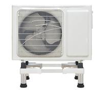 Support Climatiseur Exterieur, Support Mural Type Sur Pied, Équipé de 4 Patins Amortisseurs, Réglable et Extensible, Adapté aux Condenseurs(50x42x45cm/20x16x17.7in)