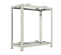 Support Climatiseur Exterieur, Supports pour Climatisation, Double Niveau, Robuste et Réglable, en Acier Galvanisé pour Condenseur de 9 000 à 18 000 BTU(80x120x45cm/31x47x18in)