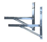 Support Climatiseur Fixation portable compacte avec étagère et cage | Support mural robuste pour climatiseur extérieur Dispositif De Maintien, Cadre, Étagère, Grille Et Cage De Sécurit