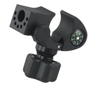 Support collecteur de données en alliage d'aluminium avec fixation à dégagement rapide, support anti-extrusion griffe pour utilisation sur le terrain, 11 x 5 x 17 cm, noir