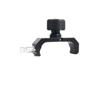 Support collecteur de données, pince à tige en alliage d'aluminium à dégagement rapide pour utilisation sur le terrain, 11 x 5 x 17 cm, noir