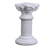 Support colonne romaine - Socle architectural classique en résine blanche - Figurine élégante de colonne grecque - Sculpture de qualité supérieure - Décoration de table - Exposition verticale