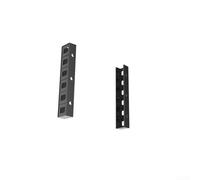 Support compact pour ordinateur portable mural ou sous le bureau avec fentes de gestion des câbles intégrées pour un espace de travail bien rangé (blanc)