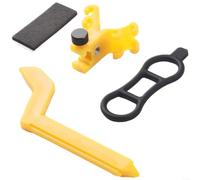 Support compact pour roue de vélo conçu pour un usage domestique et sur le terrain avec options de montage flexibles et précision d'alignement des jantes répétable (BT110B