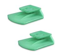 Support compatible avec appareil Telepass Slim, lot de 2 pièces compatible avec MooneyGo - Clip adhésif pour voiture, disponible en 6 couleurs (vert eau)