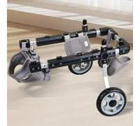 Support Complet De Fauteuil Roulant pour Chien, Fauteuil Roulant Réglable pour Chien, Fauteuil Roulant pour Animaux De Compagnie À Deux Roues pour Petit Chariot pour Pattes Arrière,XS