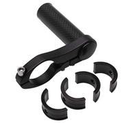 SUPPORT COMPTEUR ET ECLAIRAGE ALU-CARBONE FIXATION CINTRE 25,8-31,8mm