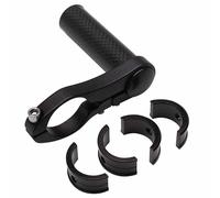 Support compteur et eclairage alu-carbone fixation cintre 25,8-31,8mm (largeur 7