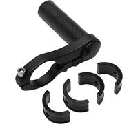 Support Compteur Et Eclairage Alu-Carbone Fixation Cintre 25,8-31,8mm (Largeur 70mm Et Diametre 25mm) Multicolore