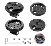 Support Compteur Vélo Combo 22-24 mm Compatible avec Garmin Edge Explore | Caméra d’action et éclairage sur une fixation frontale compacte, idéale pour vélo de route, VTT, randonnée et entraînement