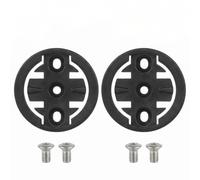 Support Compteur Vélo Potence 2 Pièces Base Fixe 20-22mm pour Garmin Noir | Plaque Adaptation en Plastique Noir, Fixation Directe Par deux Vis, Anti Vibrations Sur Route, Cyclistes Amateurs