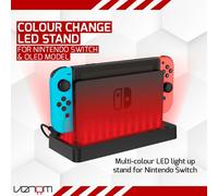 VENOM MULTI-COLOUR LED LIGHT-UP CONSOLE STAND (NINTENDO SWITCH) VS4928