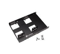 Support Corsair CSSD-BRKT2 pour 2 SSD 2.5" en baie 3.5" Aluminium Noir - Dimensions 101.6 x 147 x 24.3 mm - Référence CSSD-BRKT2