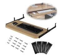 Support Coulissant Pour Clavier Ordinateur Souris Avec Tablette Tiroir, Plateau 540/600/700×270mm, Pour Bureau Et Pc Table, Sous Le Bureau Plateau De Tiroir-clavier, Économiser De L'espace