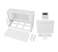 Support Couteaux Multifonctionnel, Grand Volume, Blanc, Montage Murale et Plan de Travail - Stockage Hygiénique, Support Aimanté Pour Baguettes et Minuteur Intégré, Pratique en