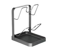 Support Couvercle Casserole | Repose Couvercle Cuisine Avec Fentes En Forme U | Support De Rangement Multifonctionnel Pour Couvercles De Casseroles | Ustensiles PotLid Rest Holder Pendant La Cuisson