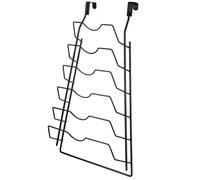 Support Couvercles Métal Noir RADKA Cuisine Organiseur Pratique Durable