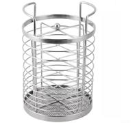 Support Couverts Rotation 11x16.5cm pour durable Support Couverts(Argent) | Rotation 360°, accès pour facile, design compact, finition dorée, pour idéal petits espaces