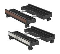 Support CPU - Étagère portable réglable, chariot CPU mobile avec roues de frein pour lieu de travail, moniteur d'imprimante d'ordinateur portable, stockage dans la salle de jeux et organisation du sol