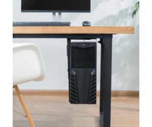 Support CPU, métal, pivotant & coulissant, noir