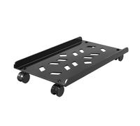 Support CPU Support à roulettes en Acier for processeur, Chariot Mobile for Tour de PC avec roulettes verrouillables, Support de processeur au Sol ventilé for Bureau à Domicile Support Tour PC(Noir)