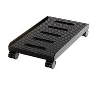 Support CPU Support mobile pour CPU, support tour pour PC avec roulettes avec 4 roues pivotantes, chariot de porte CPU au sol avec roue verrouillée sous le bureau pour bureau à domicile Support
